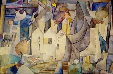 Quartiere operaio — acquarello